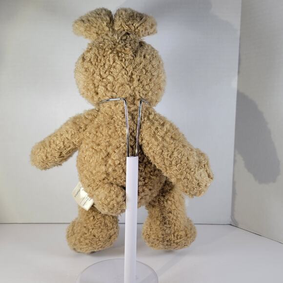 16" Bunny Rabbit Curly Tan Plush Retired 1997 Build-a-Bear Laughing Sounds - Picture 7 of 13